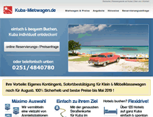 Tablet Screenshot of neue.kuba-mietwagen.de